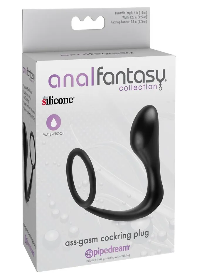 Anal Fantasy Collection AssGasm Cock Ring Plug Anal Fantasy Collection Male Sex Toys