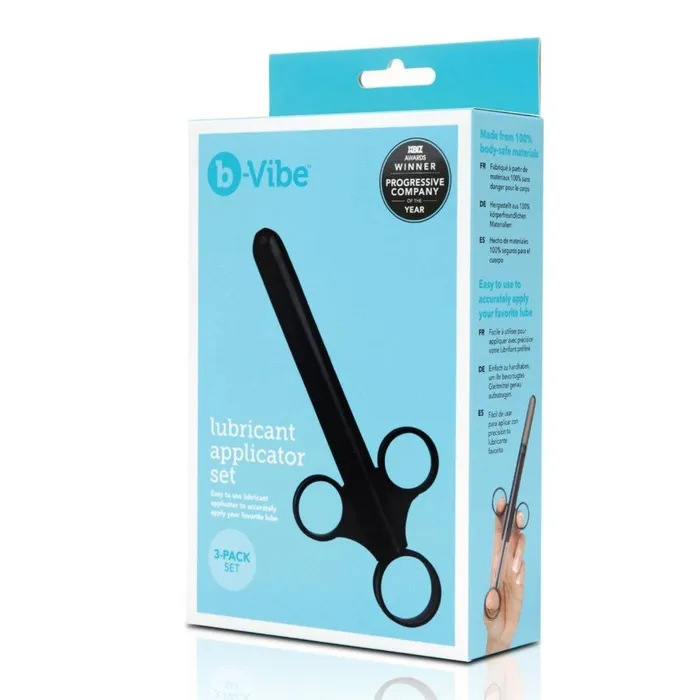 bVibe Anal bVibe Lubricant Applicator Set 3 Pack Black