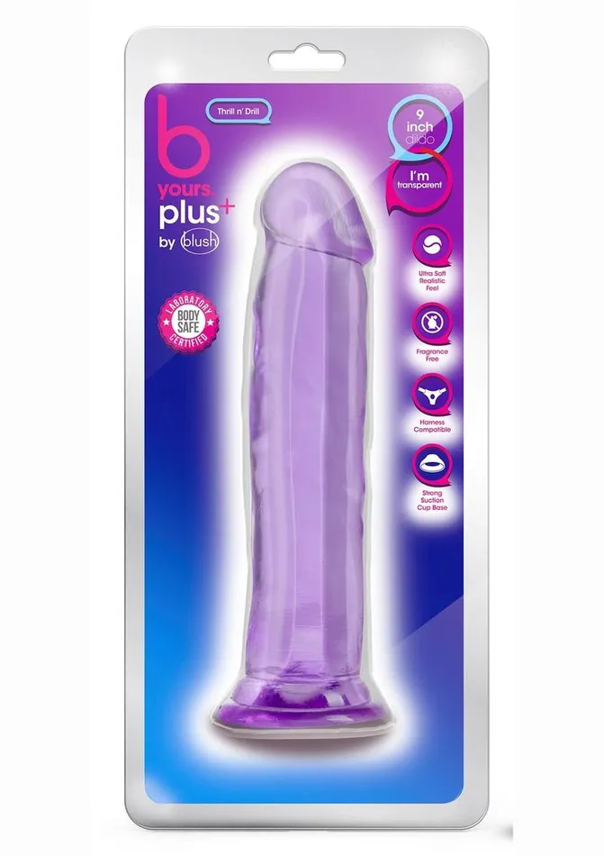 B Yours B Yours Plus Thrill N Drill Realistic Dildo Female Sex Toys
