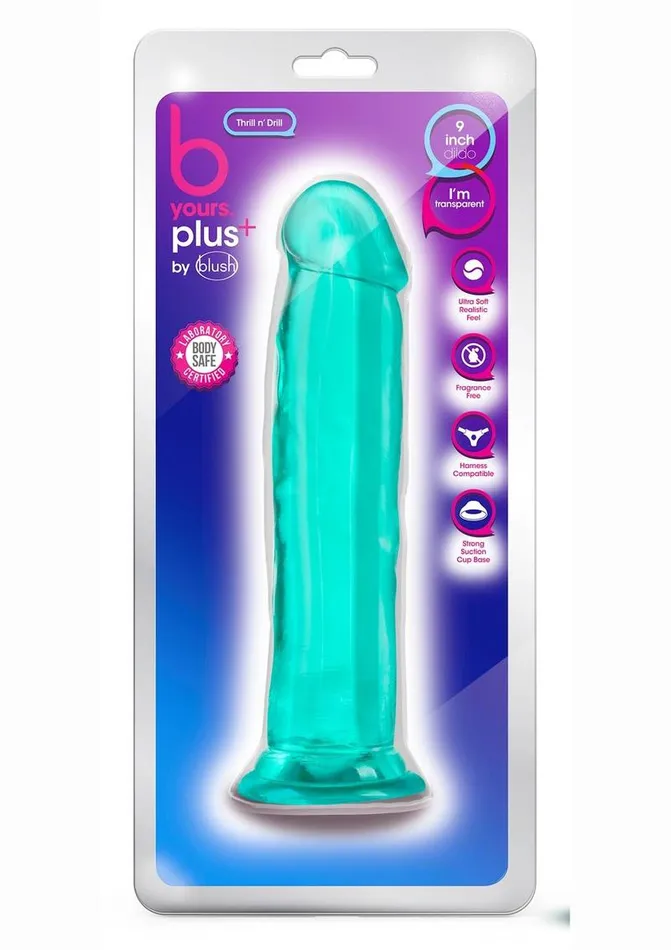B Yours B Yours Plus Thrill N Drill Realistic Dildo Female Sex Toys