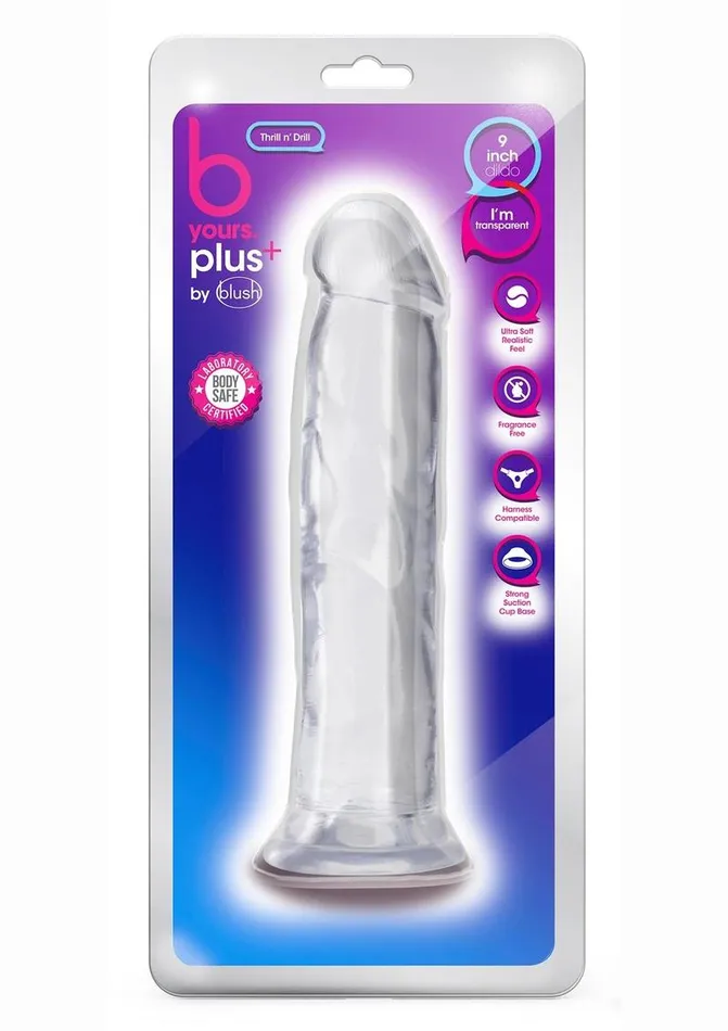 B Yours B Yours Plus Thrill N Drill Realistic Dildo Female Sex Toys