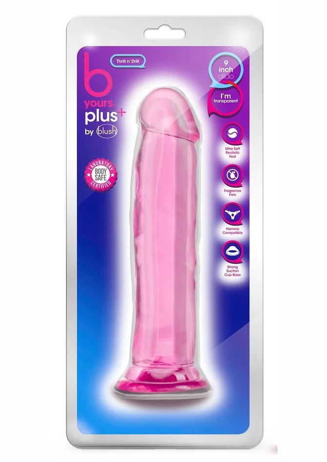 B Yours B Yours Plus Thrill N Drill Realistic Dildo Female Sex Toys