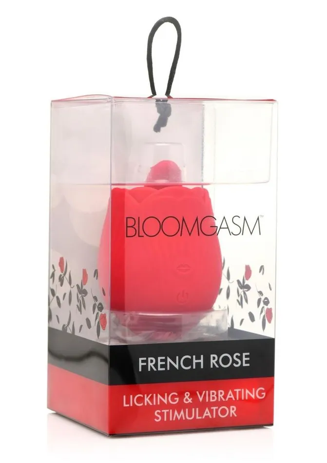Bloomgasm Female Sex Toys Inmi Bloomgasm French Rose Silicone Rechargeable Licking and Vibrating Clitoral Stimulator