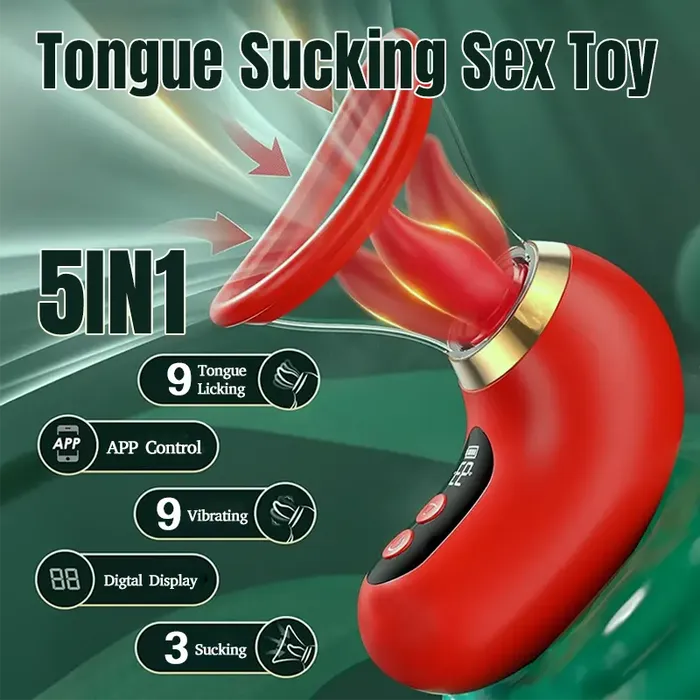 Couples Inyarose Wireless AppControlled Clitoral Nipple Licking Stimulator