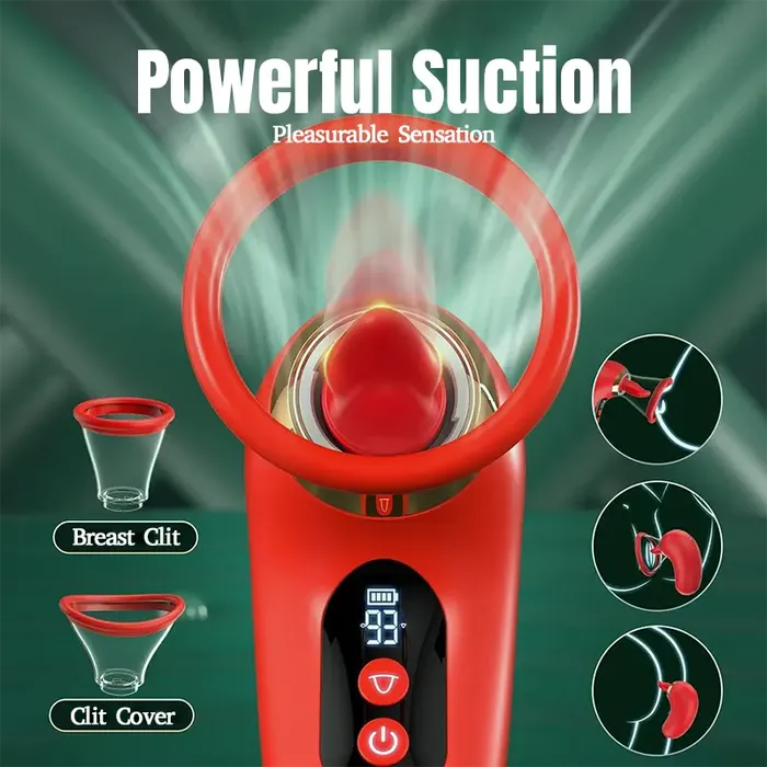 Couples Inyarose Wireless AppControlled Clitoral Nipple Licking Stimulator