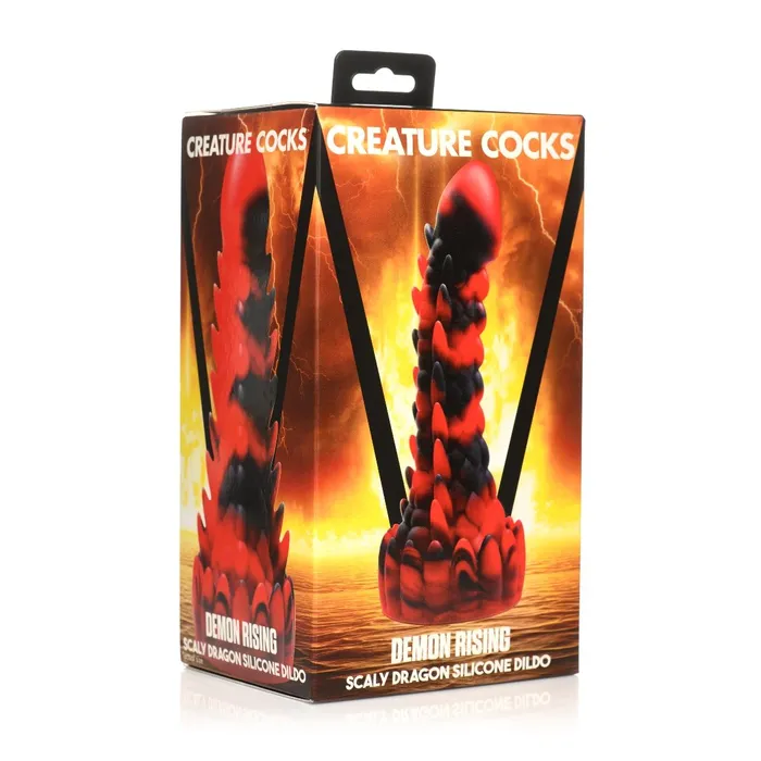 Creature Cocks Dildos Creature Cocks Demon Rising Scaly Dragon Silicone Dildo Red Black