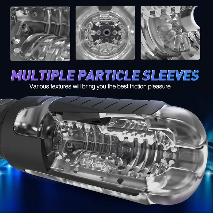 Earlypeach Male Sex Toys 10 Vibration Modes 4 Vacuum Suction Automatic Masturbator