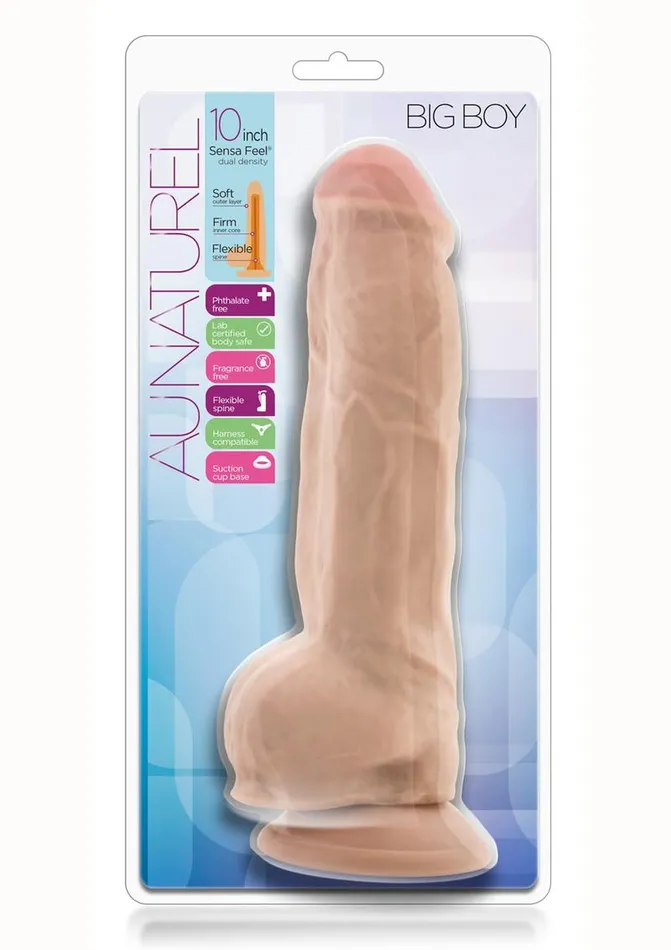 Female Sex Toys Au Naturel Big Boy Dildo with Balls Au Naturel