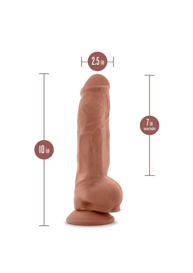 Female Sex Toys Au Naturel Big Boy Dildo with Balls Au Naturel