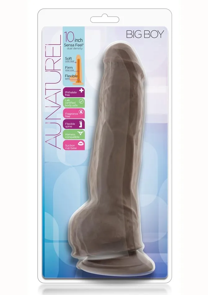 Female Sex Toys Au Naturel Big Boy Dildo with Balls Au Naturel