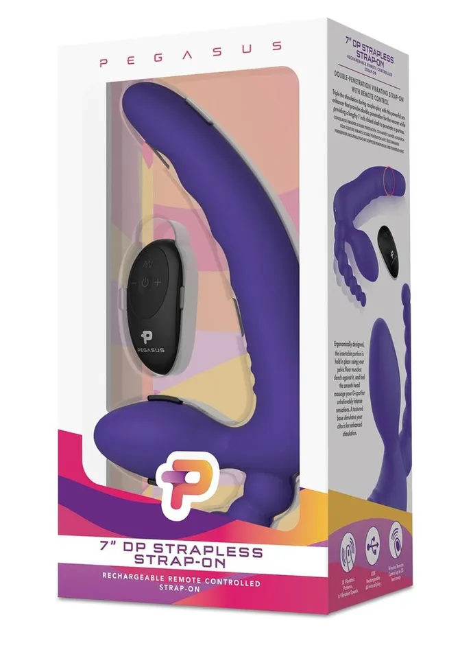Female Sex Toys Pegasus Remote Control Strapless Dp Silicone StrapOn Pegasus