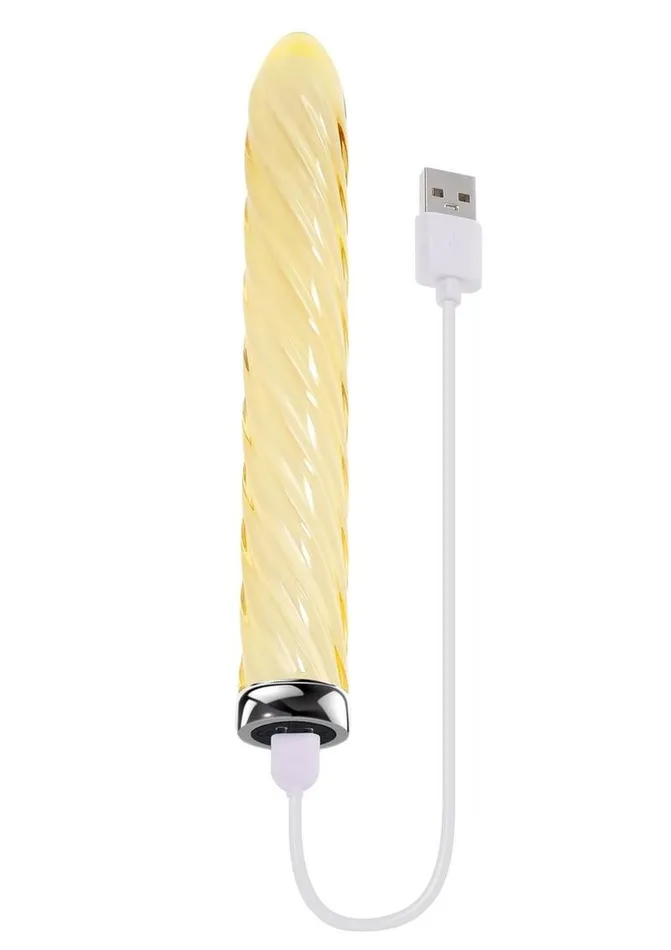 Female Sex Toys Playboy Playboy Twist Of Fate Rechargeable Glass Twirling Vibrator Female Sex Toys Playboy Playboy Twist Of Fate Rechargeable Glass Twirling Vibrator