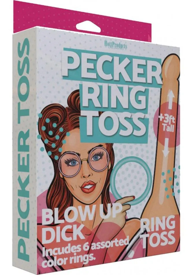 Hott Products Inflatable Pecker Ring Toss Game Male Sex Toys
