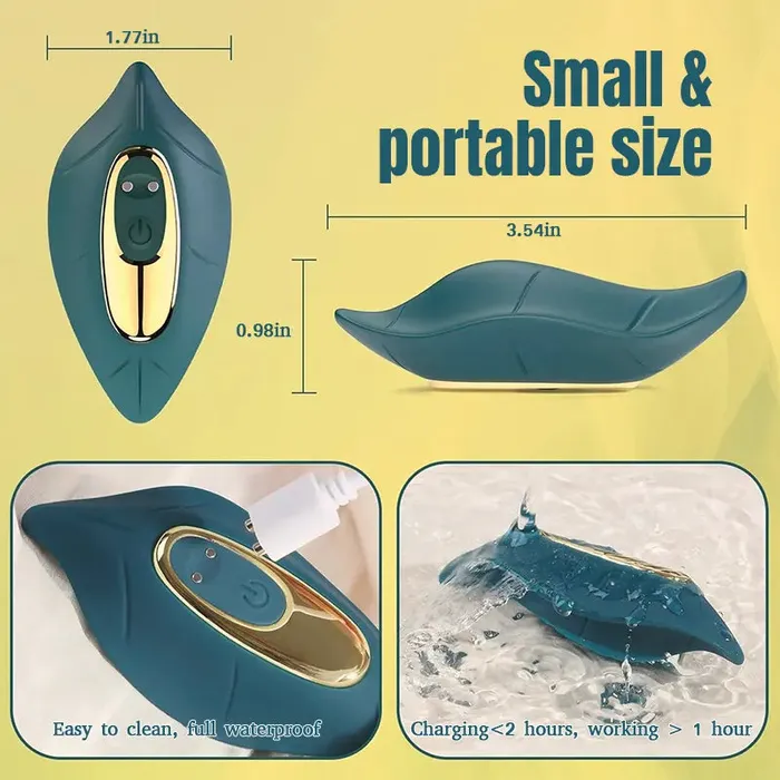 Inyarose Leaf RemoteControlled Vibrator for Women Couples