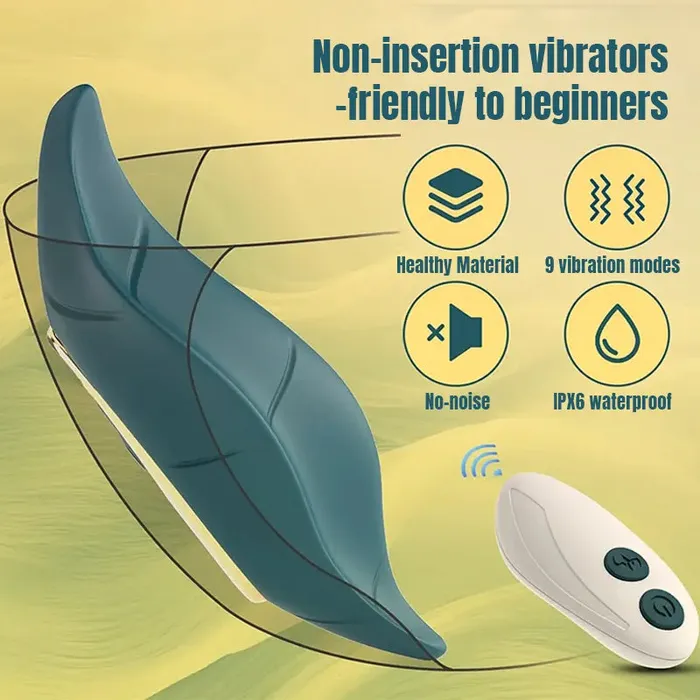 Inyarose Leaf RemoteControlled Vibrator for Women Couples