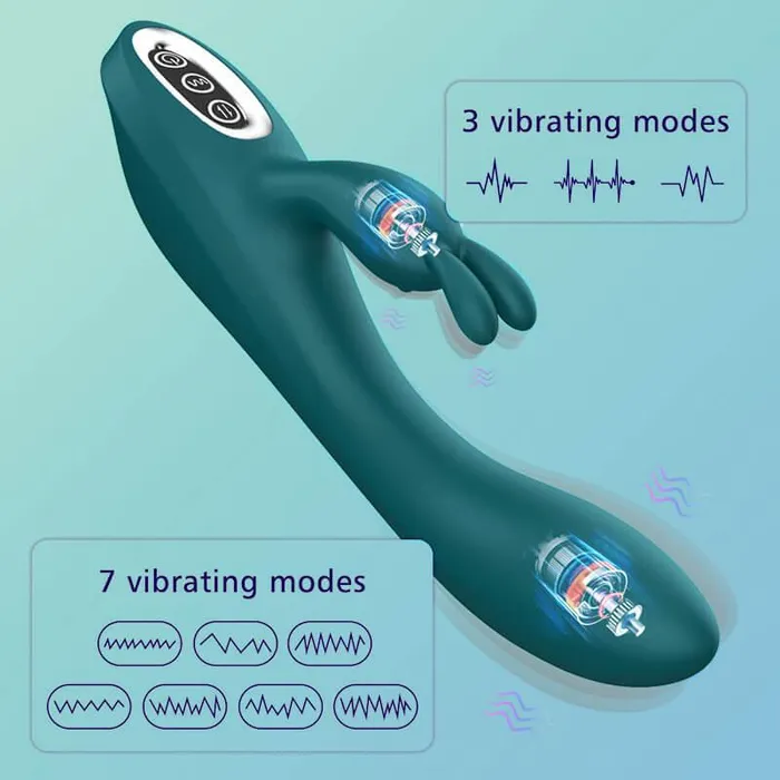 Inyarose Male Sex Toys Rabbit Massage Vibrating Masturbator