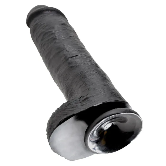 King Cock Dildo With Balls Black 11 Inch King Cock Dildos