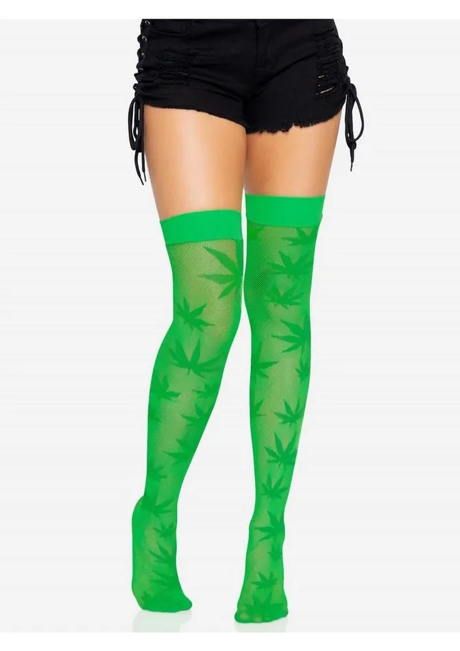 Leg Avenue Vibrators Leg Avenue 420 Net Thigh High