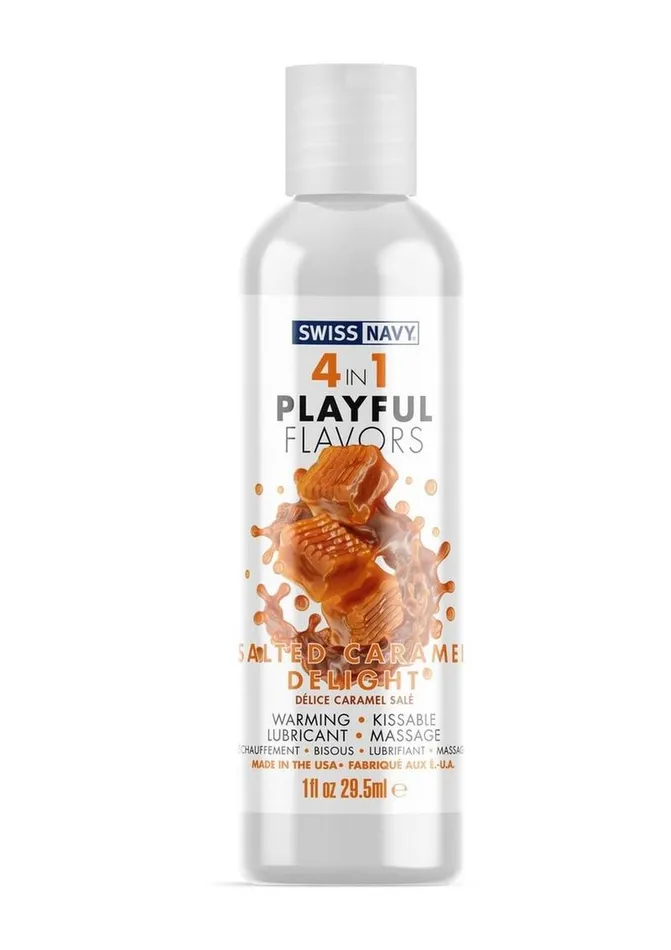 Lubricants Swiss Navy Swiss Navy 4 In 1 Flavored Lubricant 1oz Salted Caramel Delight Lubricants Swiss Navy Swiss Navy 4 In 1 Flavored Lubricant 1oz Salted Caramel Delight