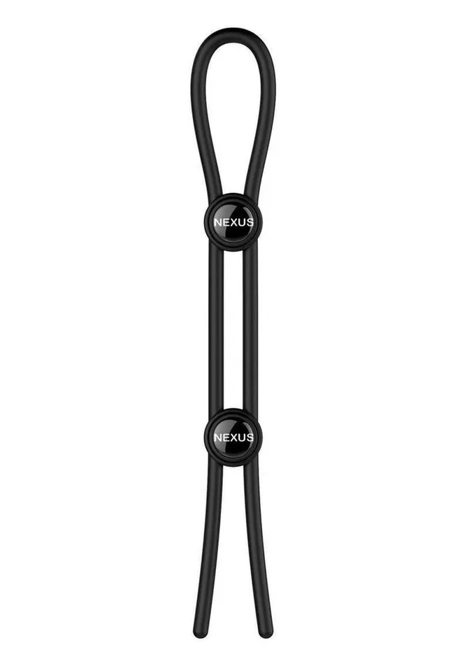 Male Sex Toys Nexus Forge Double Adjustable Lasso Silicone Cock Ring Nexus