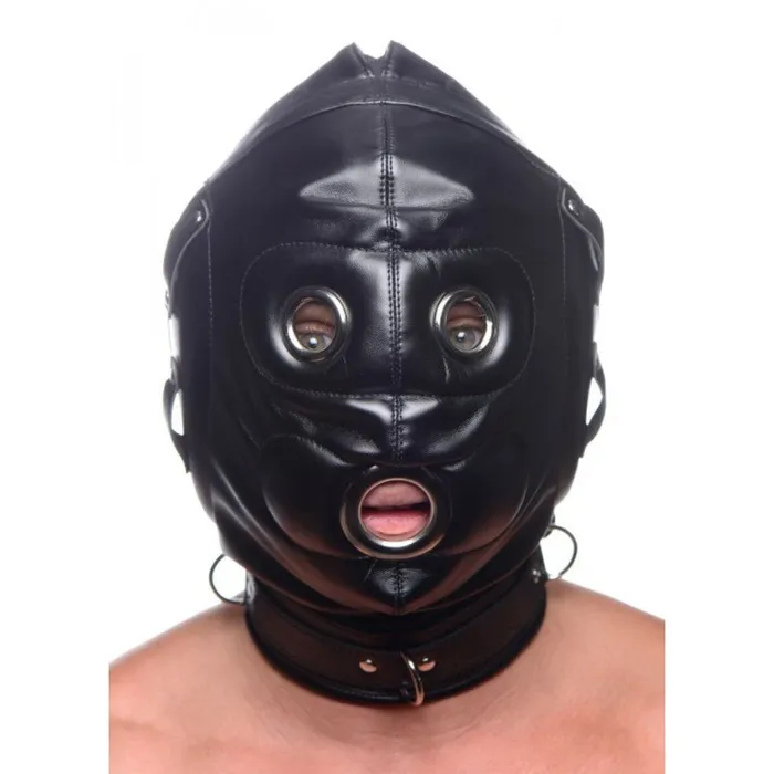 Male Sex Toys Strict Bondage Hood with Penis Gag STRICT