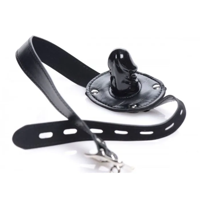 Male Sex Toys Strict Bondage Hood with Penis Gag STRICT