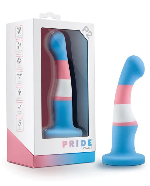 Open Desires Dildos Blush Avant Transgender Pride P2 Silicone Dong True Blue
