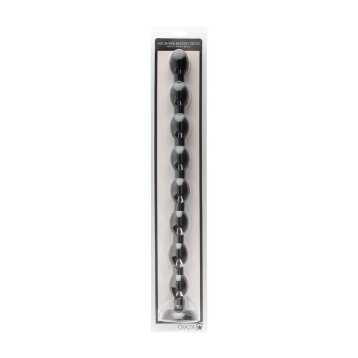 Ouch Ass Snake Beaded Dildo Black 19 Inch Ouch Anal Ouch Ass Snake Beaded Dildo Black 19 Inch Ouch Anal