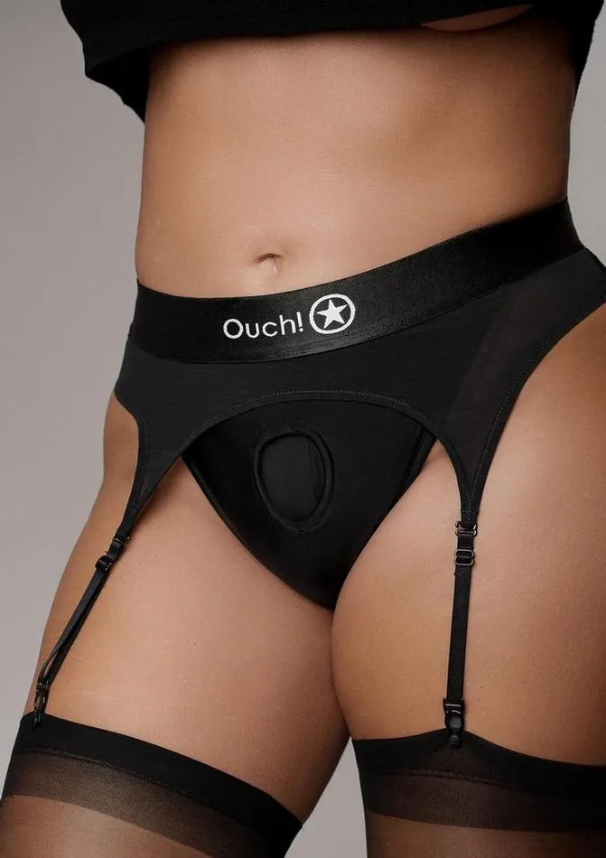 Ouch Vibrating StrapOn Thong with Adjustable Garters Rechargeable Ouch Female Sex Toys Ouch Vibrating StrapOn Thong with Adjustable Garters Rechargeable Ouch Female Sex Toys
