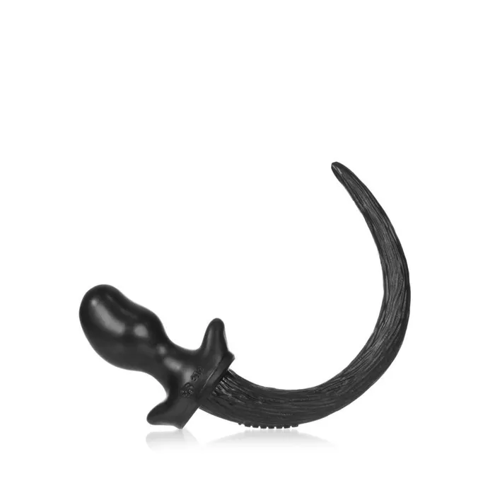 Oxballs Pug Puppy Tail Butt Plug Black Small Oxballs Anal