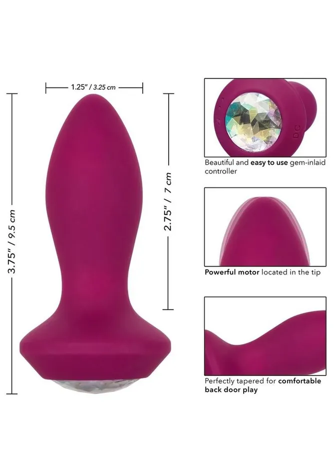 Power Gem Anal Power Gem Vibrating Petite Crystal Probe Silicone Rechargeable Butt Plug Power Gem Anal Power Gem Vibrating Petite Crystal Probe Silicone Rechargeable Butt Plug