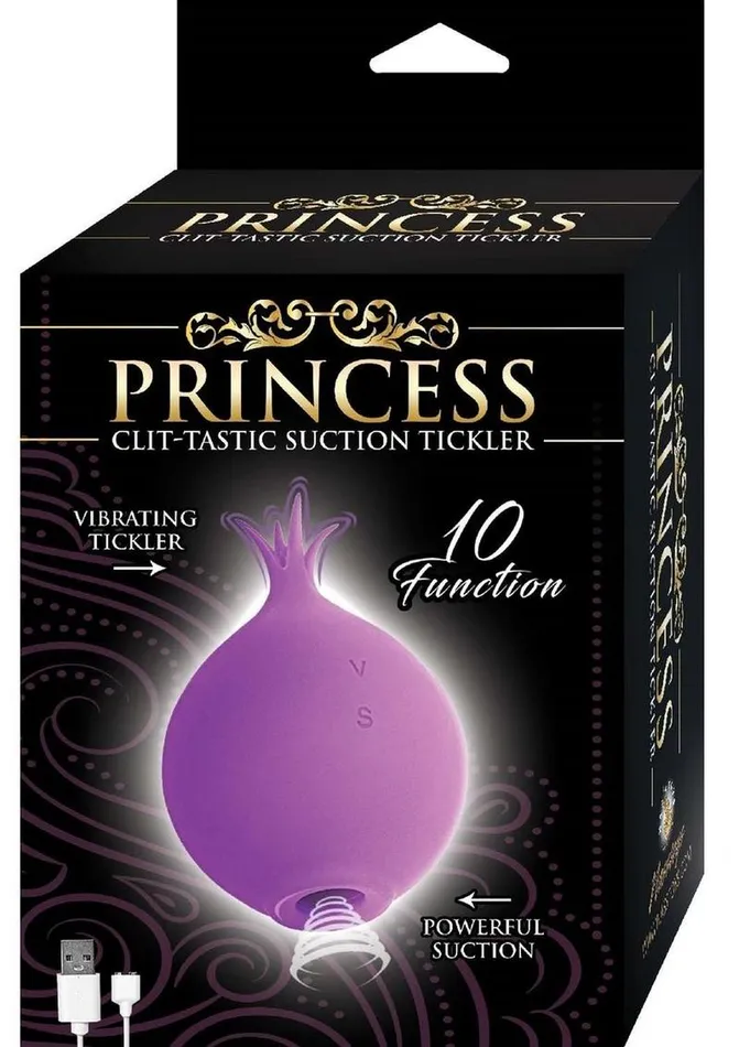 Princess ClitTastic Rechargeable Silicone Suction Tickler Princess Female Sex Toys
