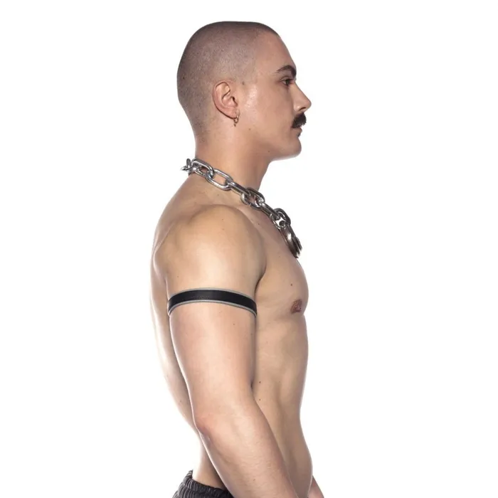 Restraints Prowler RED Prowler RED Leather Bicep Band Black Grey