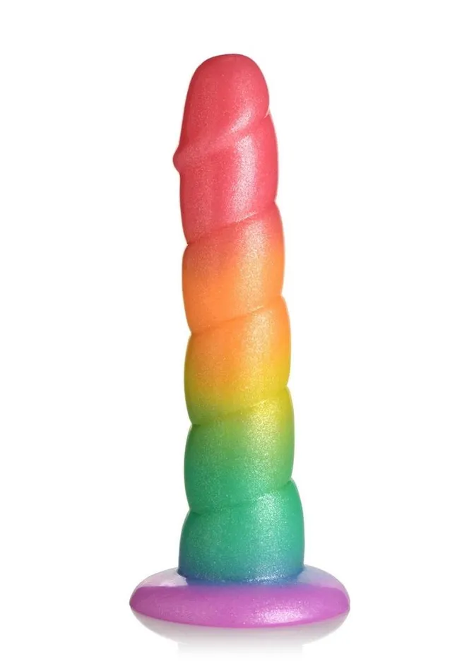 Simply Sweet Simply Sweet Swirl Silicone Rainbow Dildo Dildos