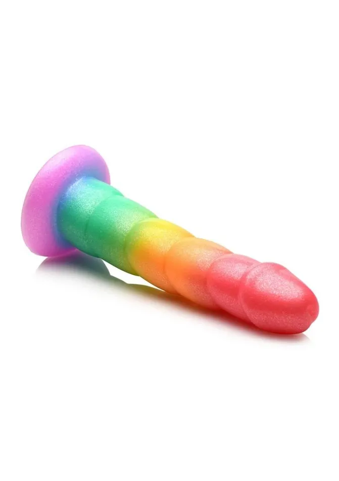 Simply Sweet Simply Sweet Swirl Silicone Rainbow Dildo Dildos