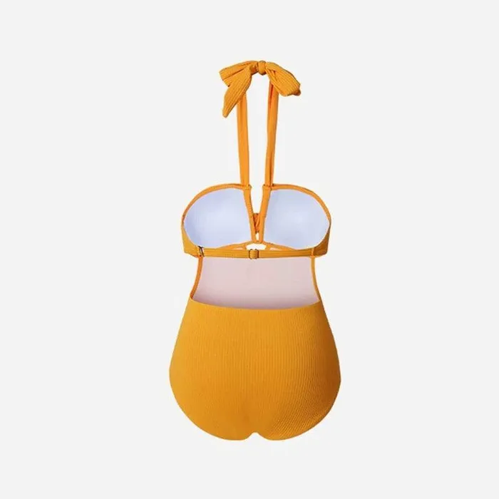 Solid Yellow Color Monokini Halter Neck By Sinderella Sinderella Vibrators Solid Yellow Color Monokini Halter Neck By Sinderella Sinderella Vibrators