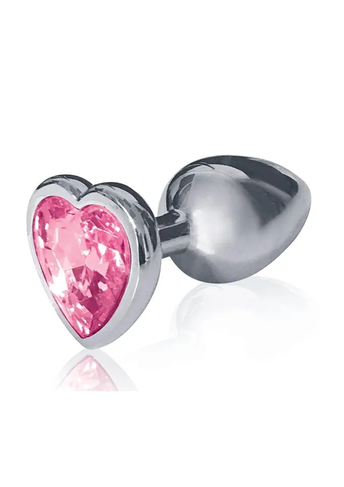 The 9s The Silver Starter Bejeweled Heart Stainless Steel Plug THE 9S Anal