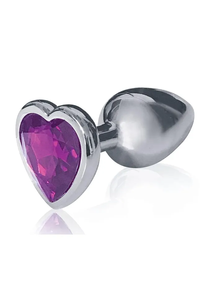 The 9s The Silver Starter Bejeweled Heart Stainless Steel Plug THE 9S Anal