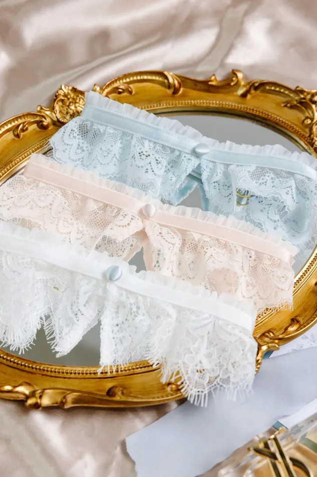 Vibrators Mentionables Eyelash Lace Leg Garter Something Blue Vibrators Mentionables Eyelash Lace Leg Garter Something Blue