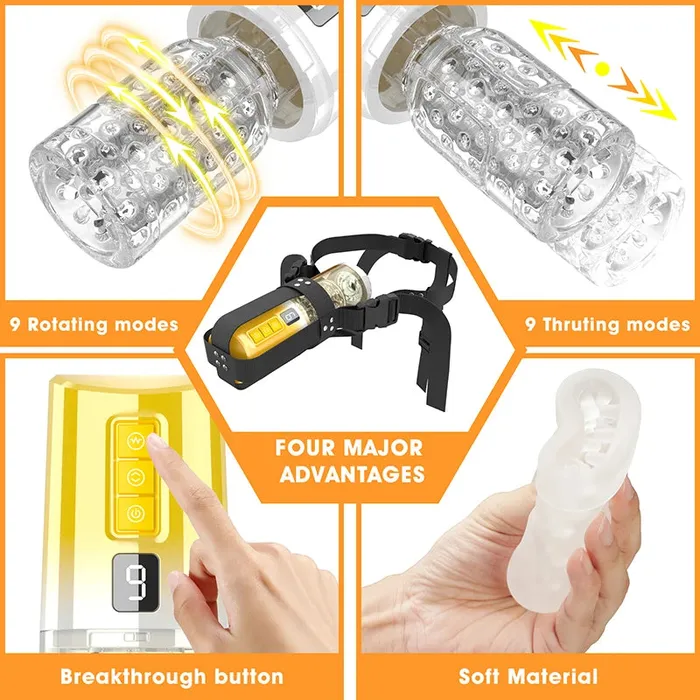 Vouloiru Vibrating Toys Store Male Sex Toys Wearable 9 Thrusting Vibrating Heating Vocable Multifunctional Masturbator Vouloiru Vibrating Toys Store Male Sex Toys Wearable 9 Thrusting Vibrating Heating Vocable Multifunctional Masturbator