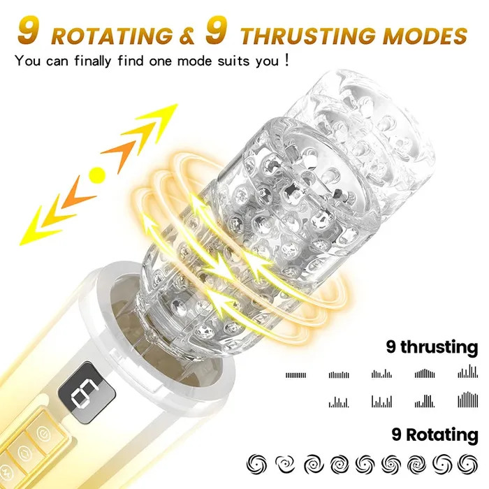Vouloiru Vibrating Toys Store Male Sex Toys Wearable 9 Thrusting Vibrating Heating Vocable Multifunctional Masturbator Vouloiru Vibrating Toys Store Male Sex Toys Wearable 9 Thrusting Vibrating Heating Vocable Multifunctional Masturbator
