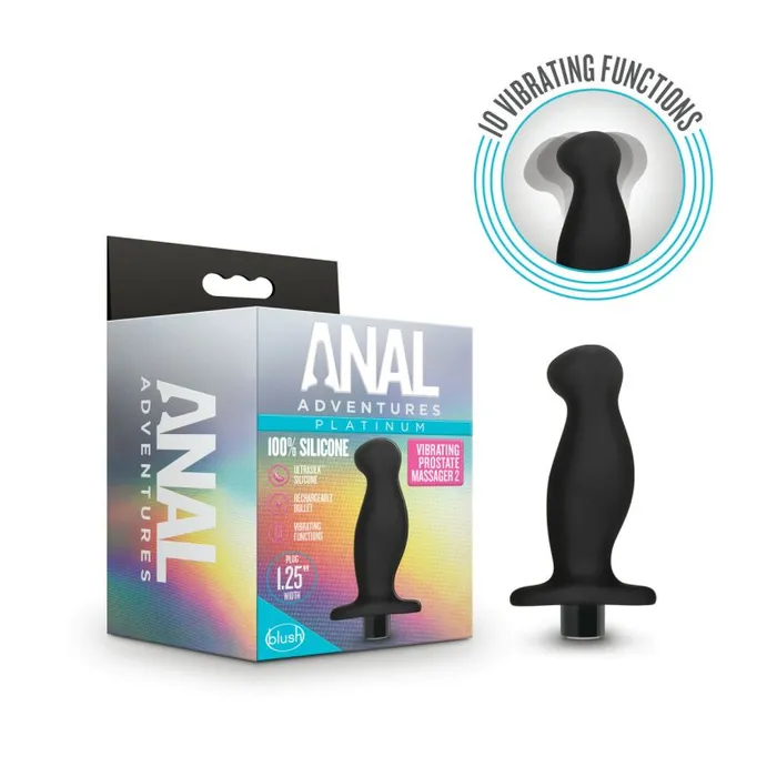Anal Adventures Platinum Silicone Prostate Massager 02 The Toolshed AU Male Sex Toys Anal Adventures Platinum Silicone Prostate Massager 02 The Toolshed AU Male Sex Toys