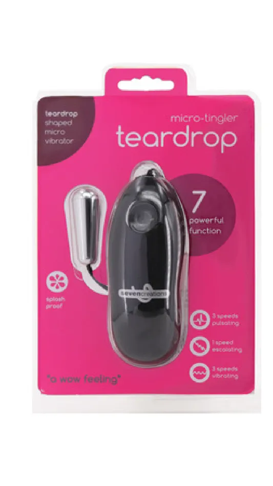 Anal Seven Creations Micro Tingler Teardrop Silver
