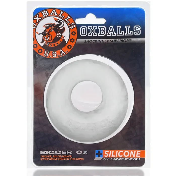 Bigger Ox Cockring Clear Ice Oxballs Dildos