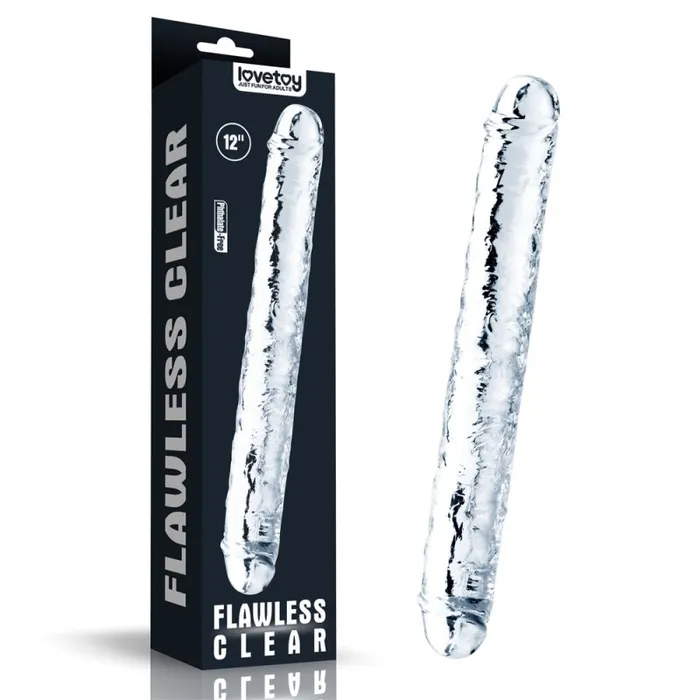 Clear Double Dildo 12in The Toolshed AU Dildos