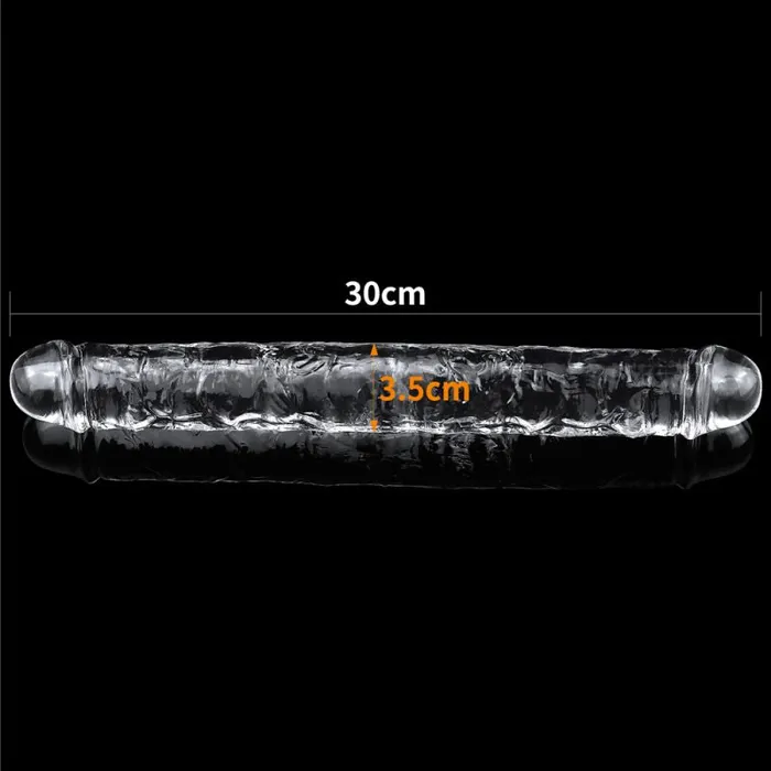Clear Double Dildo 12in The Toolshed AU Dildos