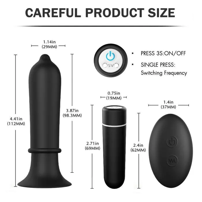 Condom Bullet Anal Vibrator ADLTOYFUN Female Sex Toys