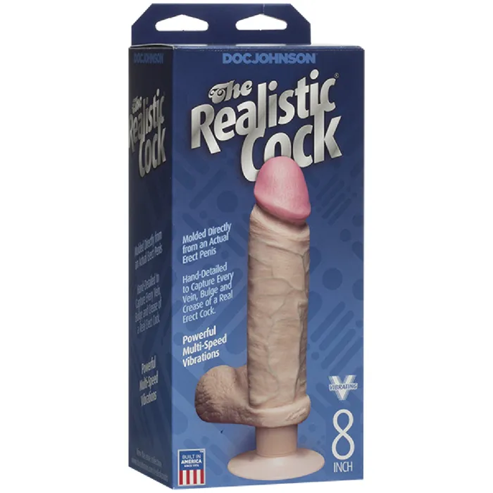 Dildos Doc Johnson Vibrating 8 Vanilla