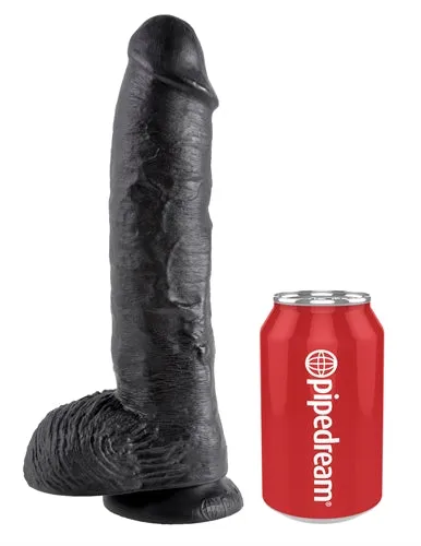 Dildos King Cock 10Inch Cock With Balls Black Pipedream Dildos King Cock 10Inch Cock With Balls Black Pipedream
