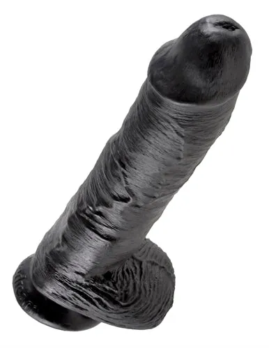Dildos King Cock 10Inch Cock With Balls Black Pipedream Dildos King Cock 10Inch Cock With Balls Black Pipedream